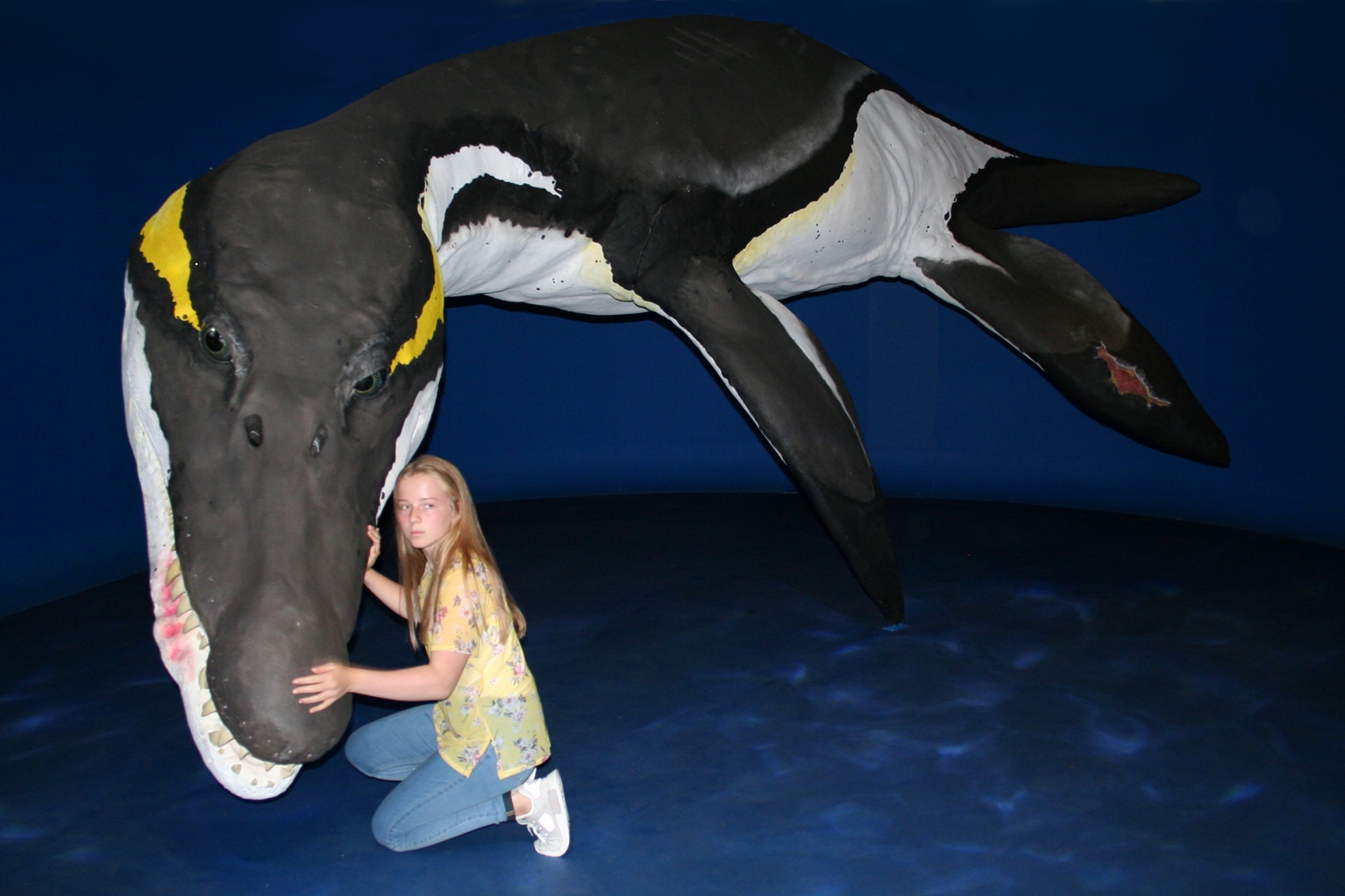 Life reconstruction of a Pliosaurus marine reptile