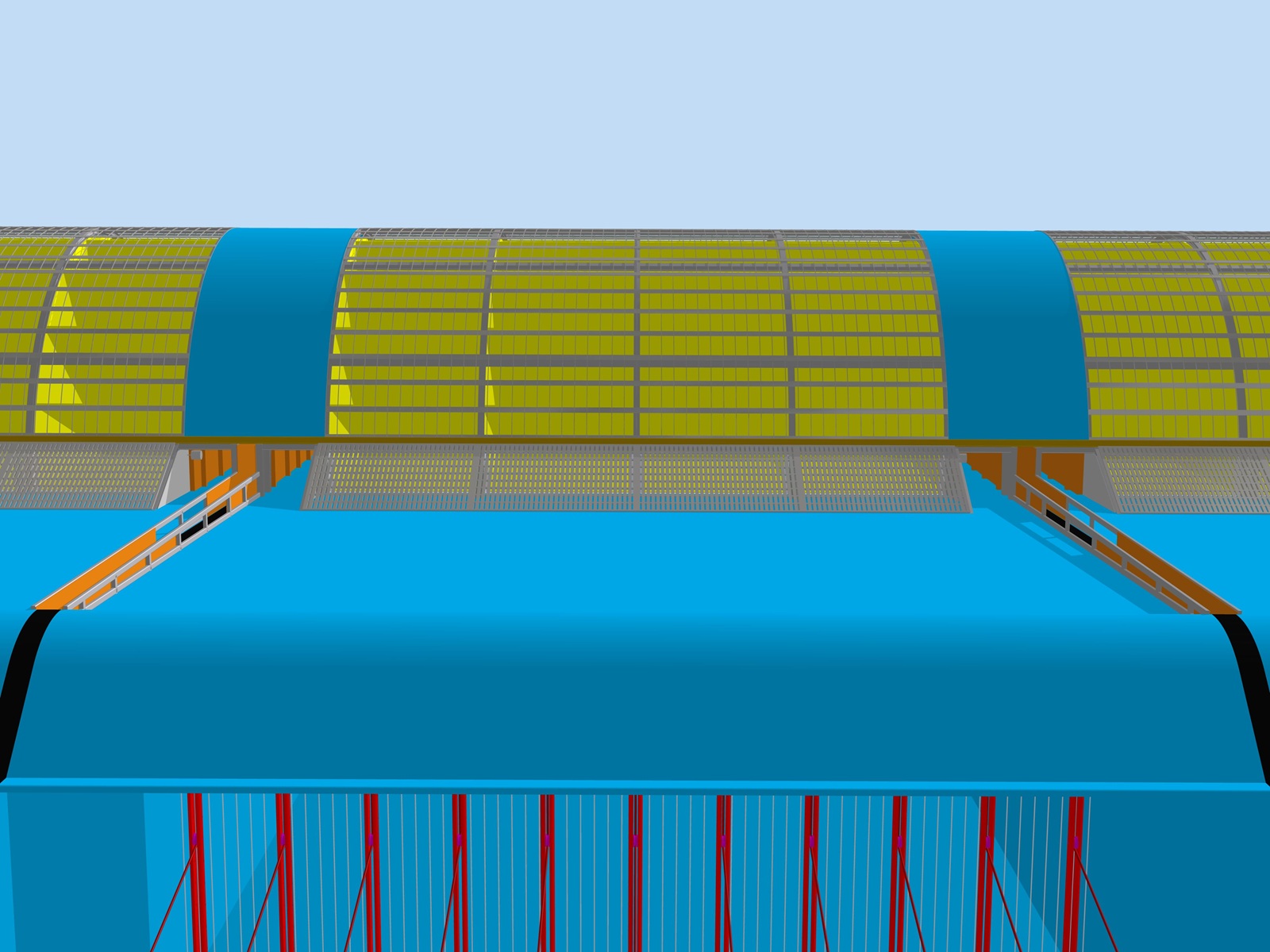 Digital engineering model of the Pliosaur Energy marine-debris collection screen
